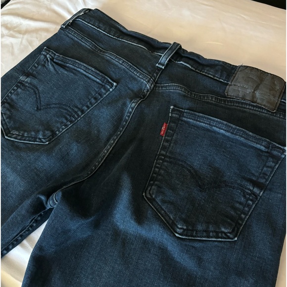 Men's LEVIS 514 Black Label Straight Fit     33 X 30 Dark Wash Stretch Jeans - Picture 5 of 15